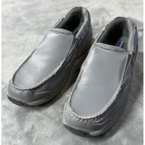 Dr. Scholl's Loafers Shoes Mens Size 13 3E Gray Slip On Moc‎ Toe Comfort 901858